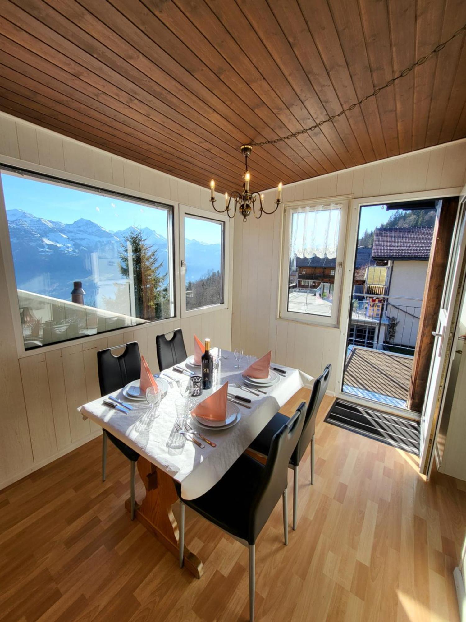 Chalet Lilo 4 Zimmer Big View Beatenberg Ngoại thất bức ảnh